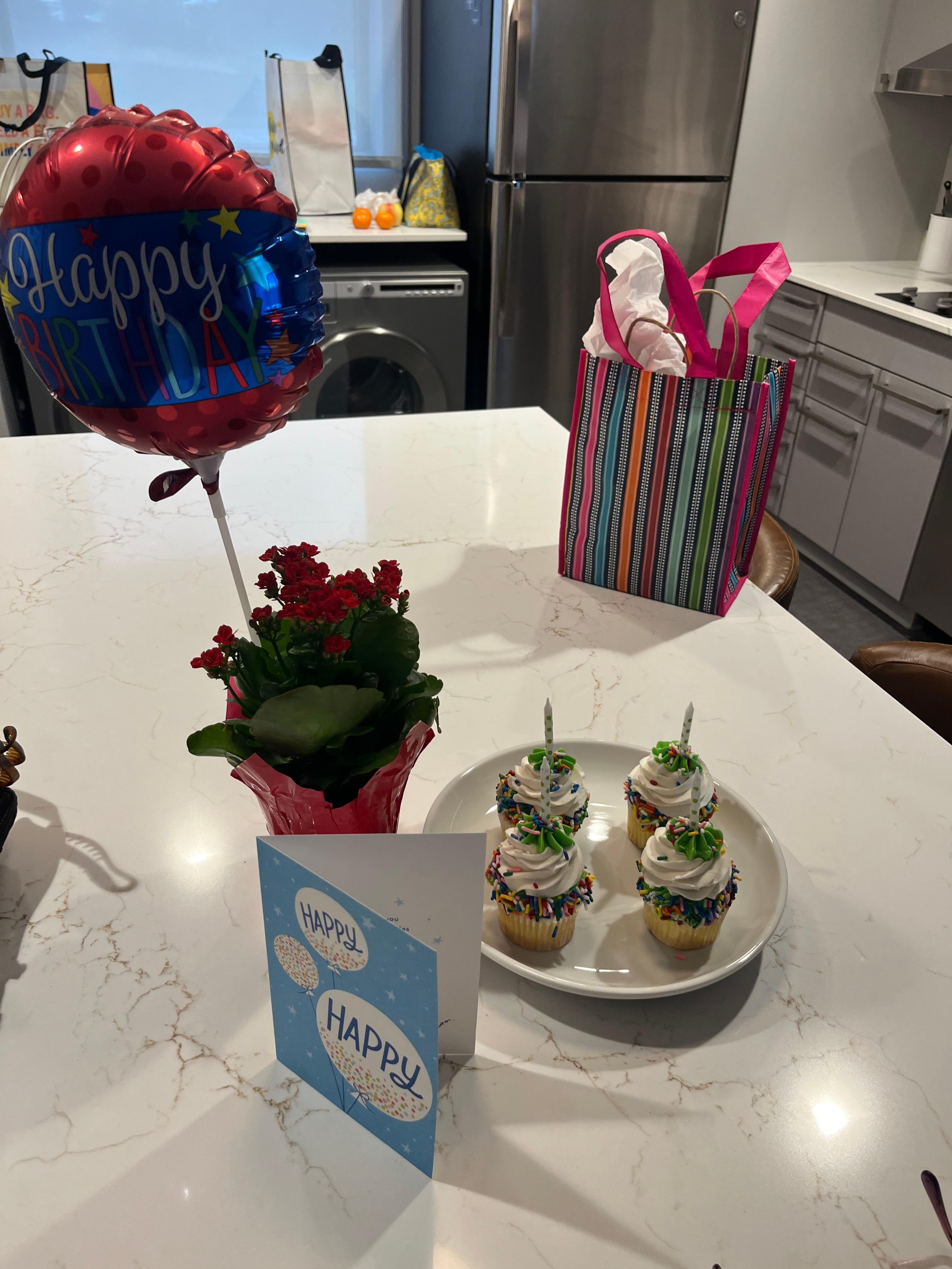 The special birthday surprise from the staff that my mom LOVED!