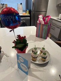 The special birthday surprise from the staff that my mom LOVED!