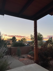 Sunset from the front porch.