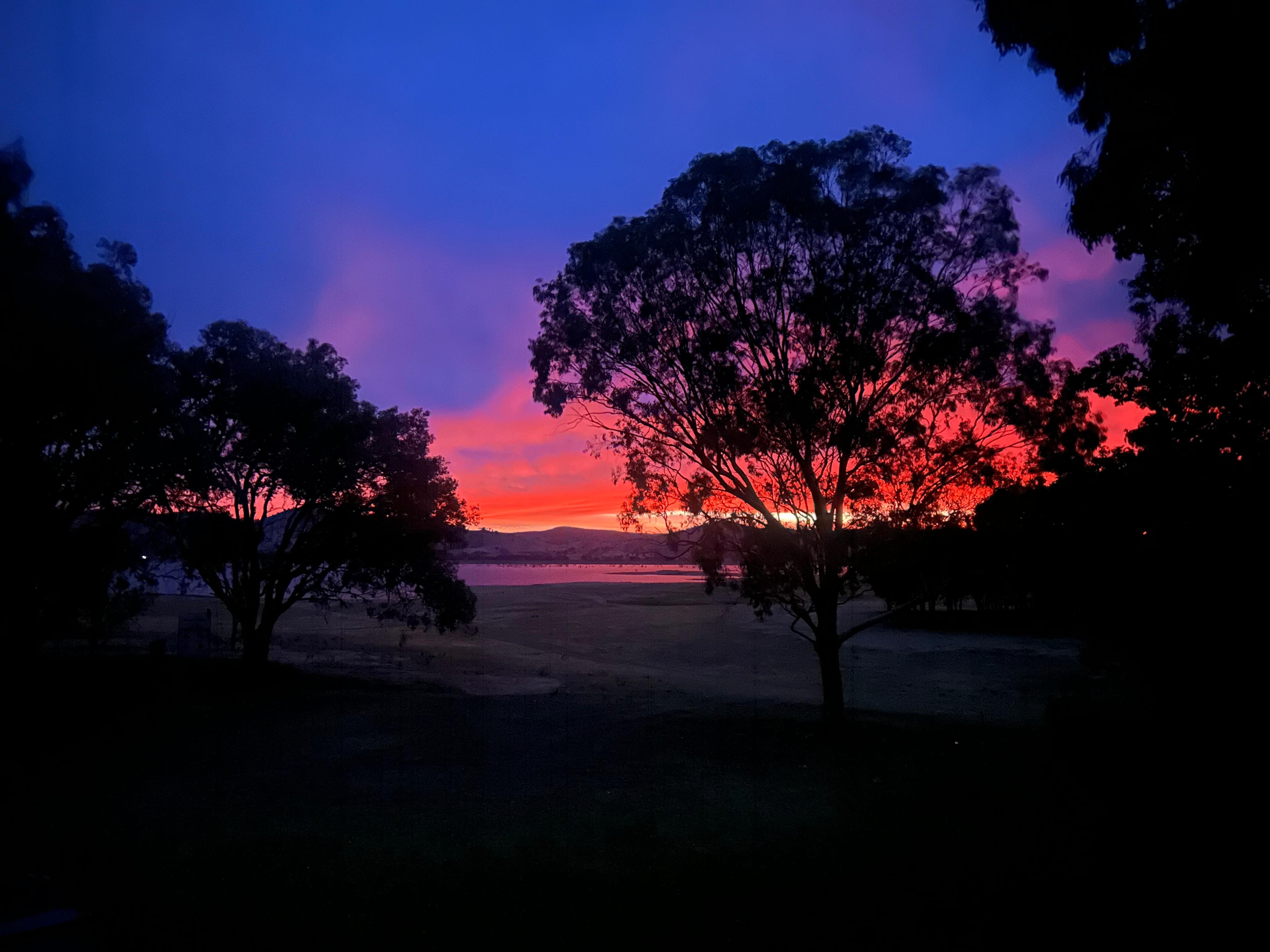 Sunrise from the deck 