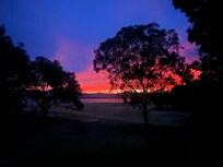 Sunrise from the deck