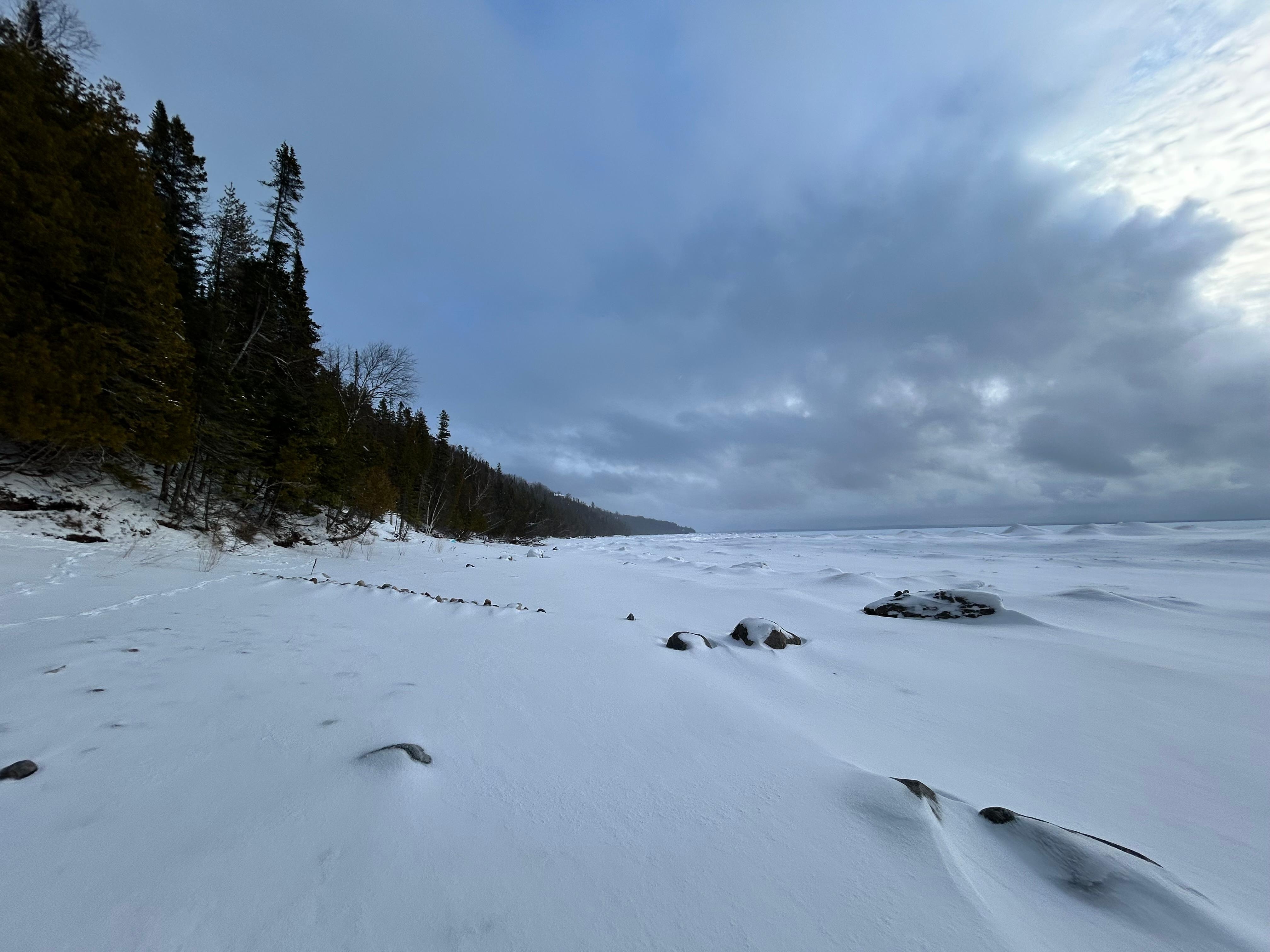 Wintery Lake Michigan
