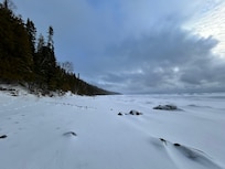 Wintery Lake Michigan