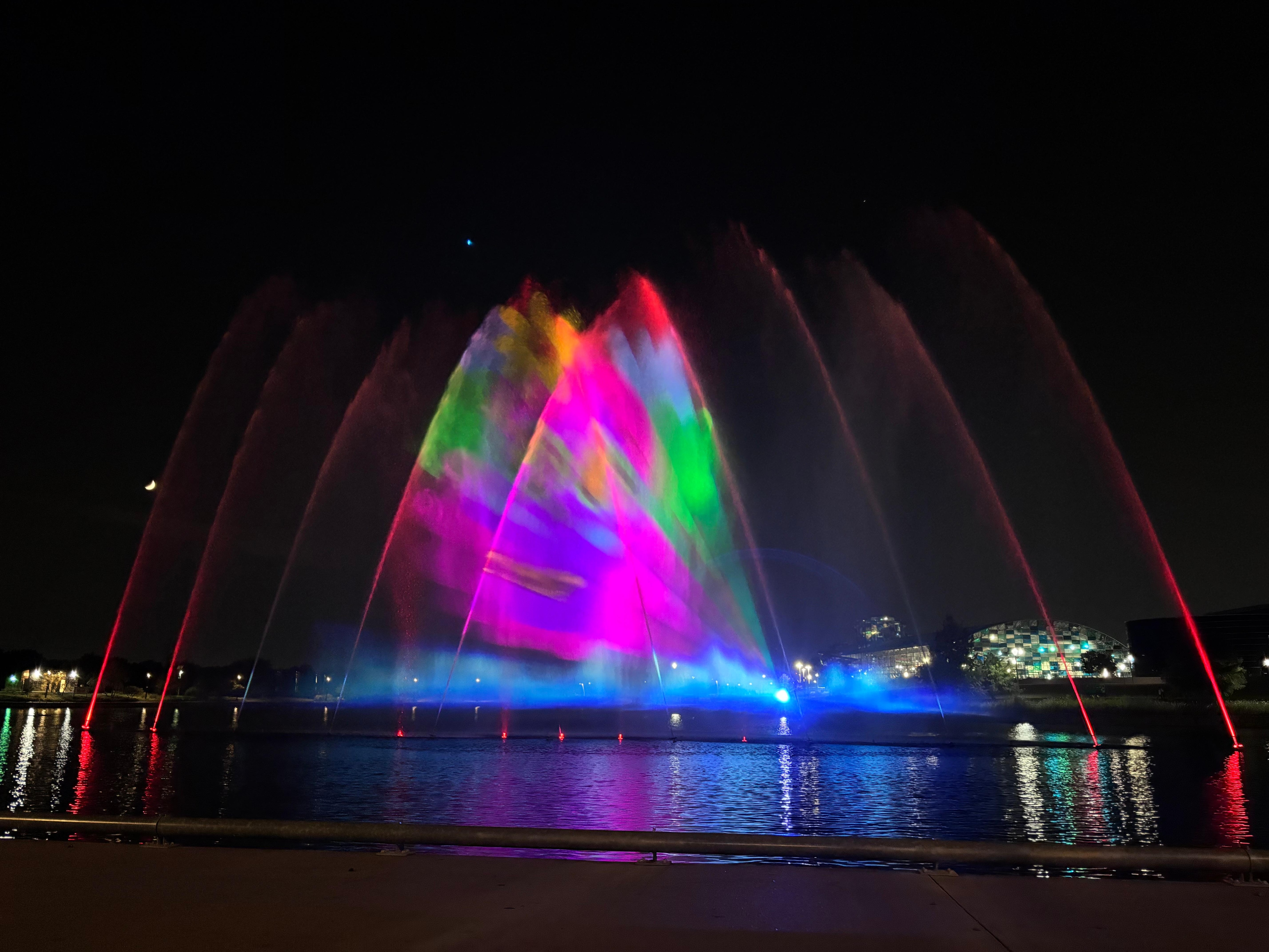 Free light show every night with music. Such a great atmosphere!