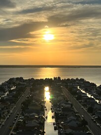 Bayside view at sunset from front walkway