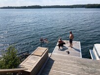Spacious dock, great swimming!!