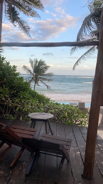 View from outside our hut.