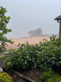 Strong storm from balcony