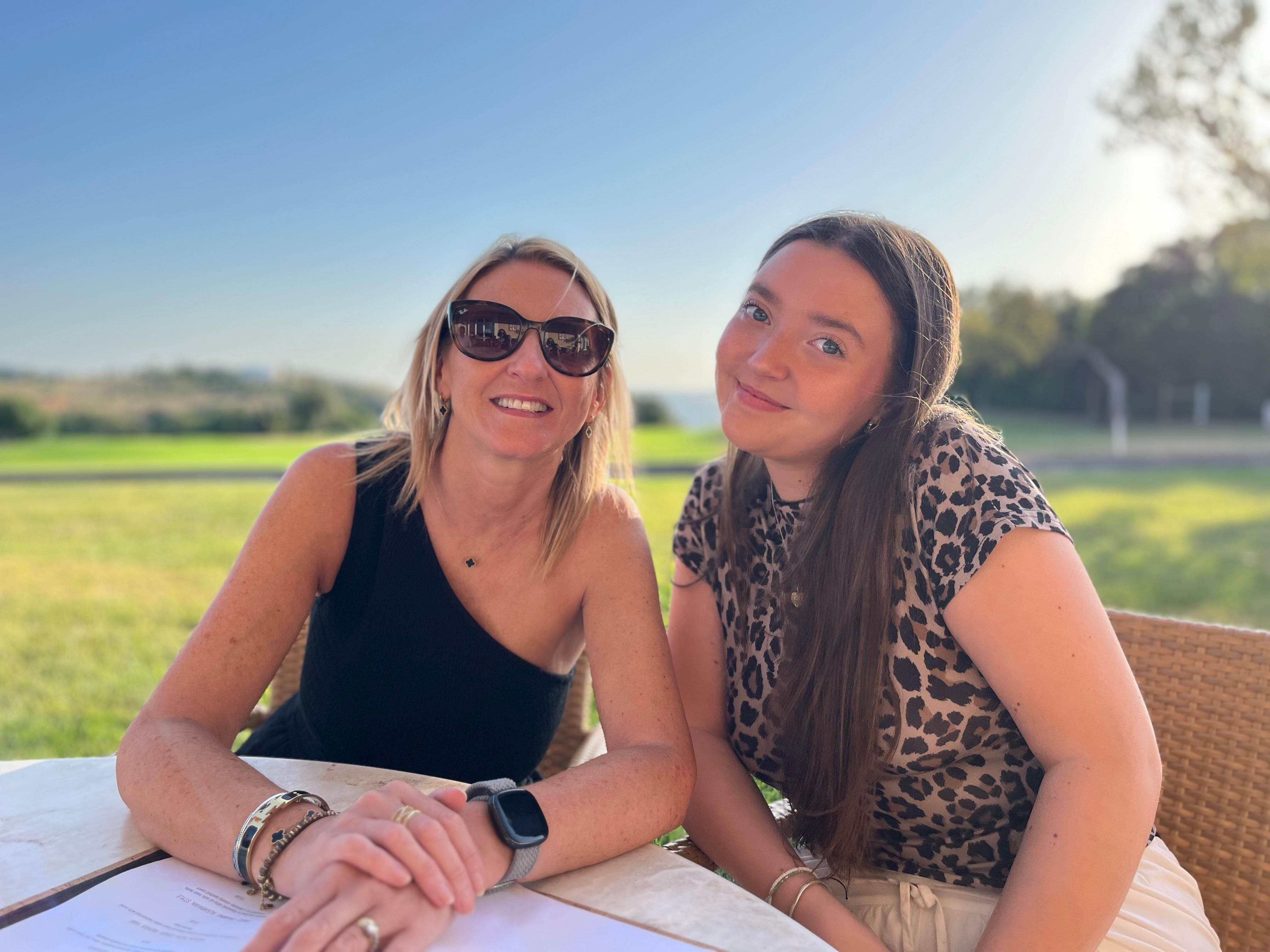 View from the terrace at the club house 