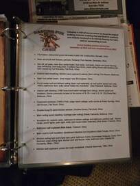 Dancing Fox Cabin - 95% Recycled - Material list pg. 1.