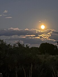 Full moon from hot tub.