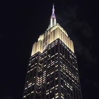 View of the Empire State building from the rooftop