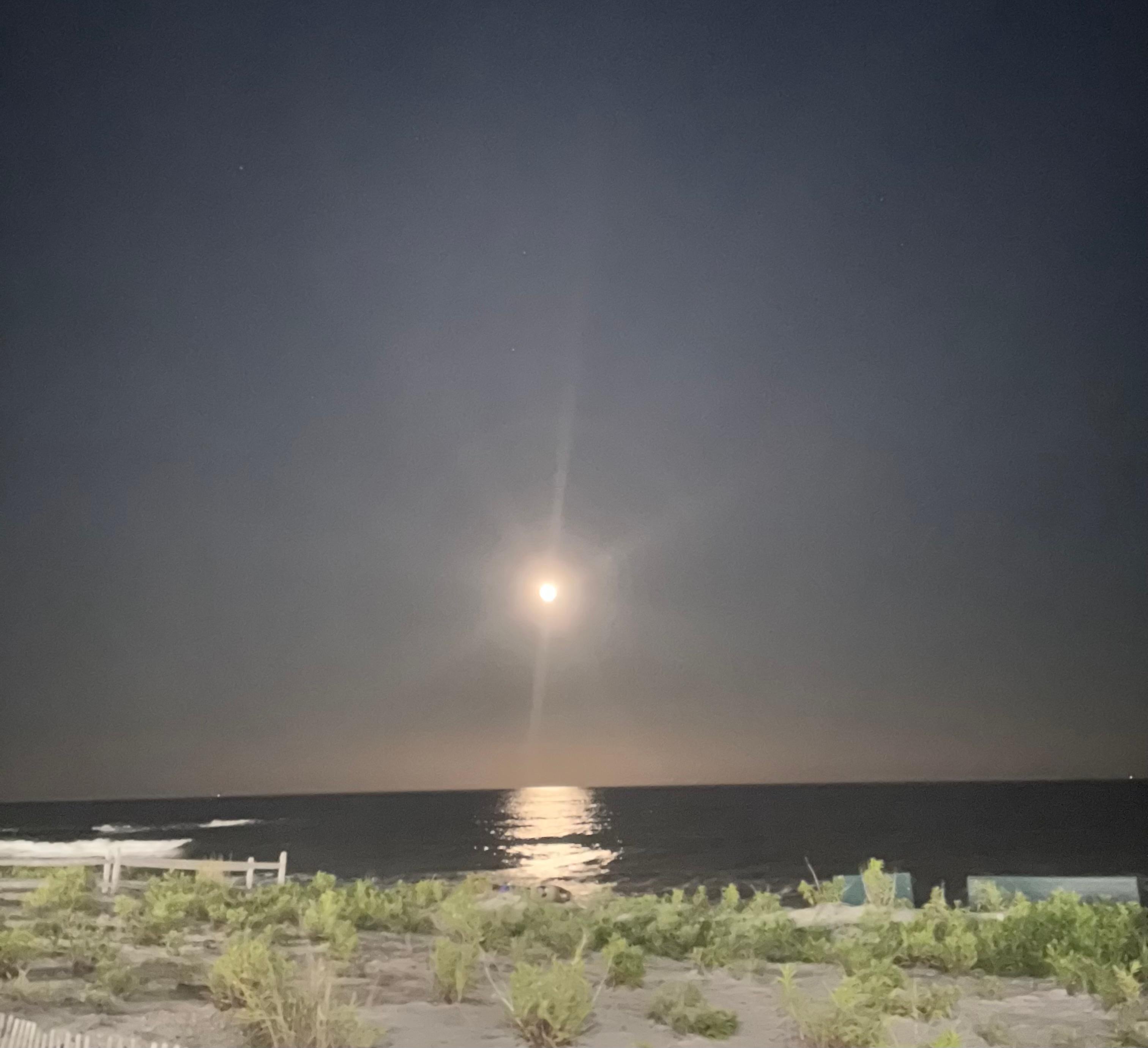 Full moon on the beach…gorgeous