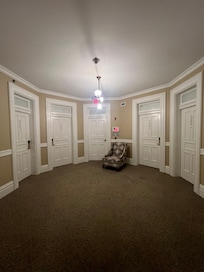 This picture doesnât capture the  glory of the guest room rotunda.