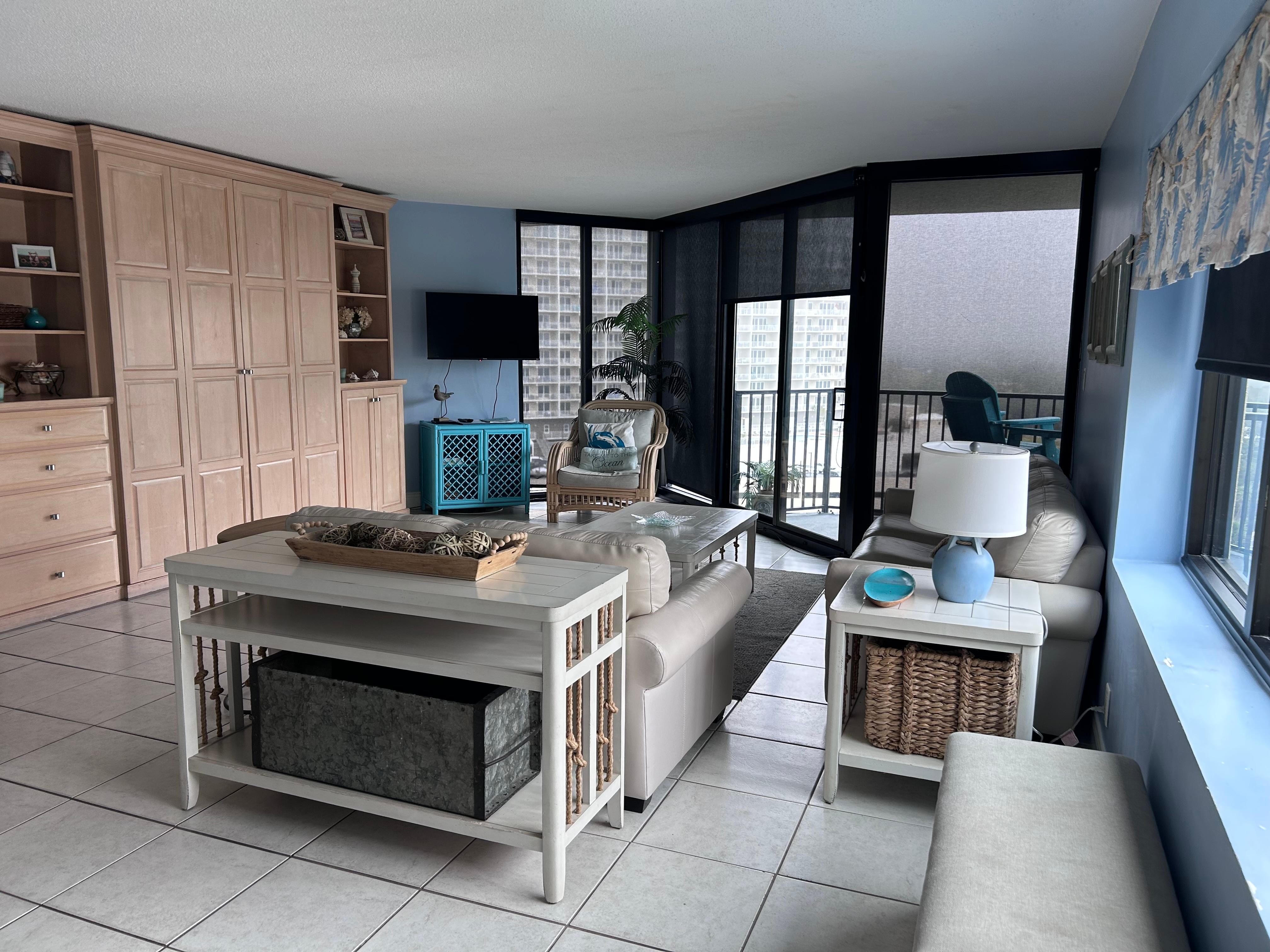 Beautiful and spacious with a big hideaway bed and a sleep sofa. 