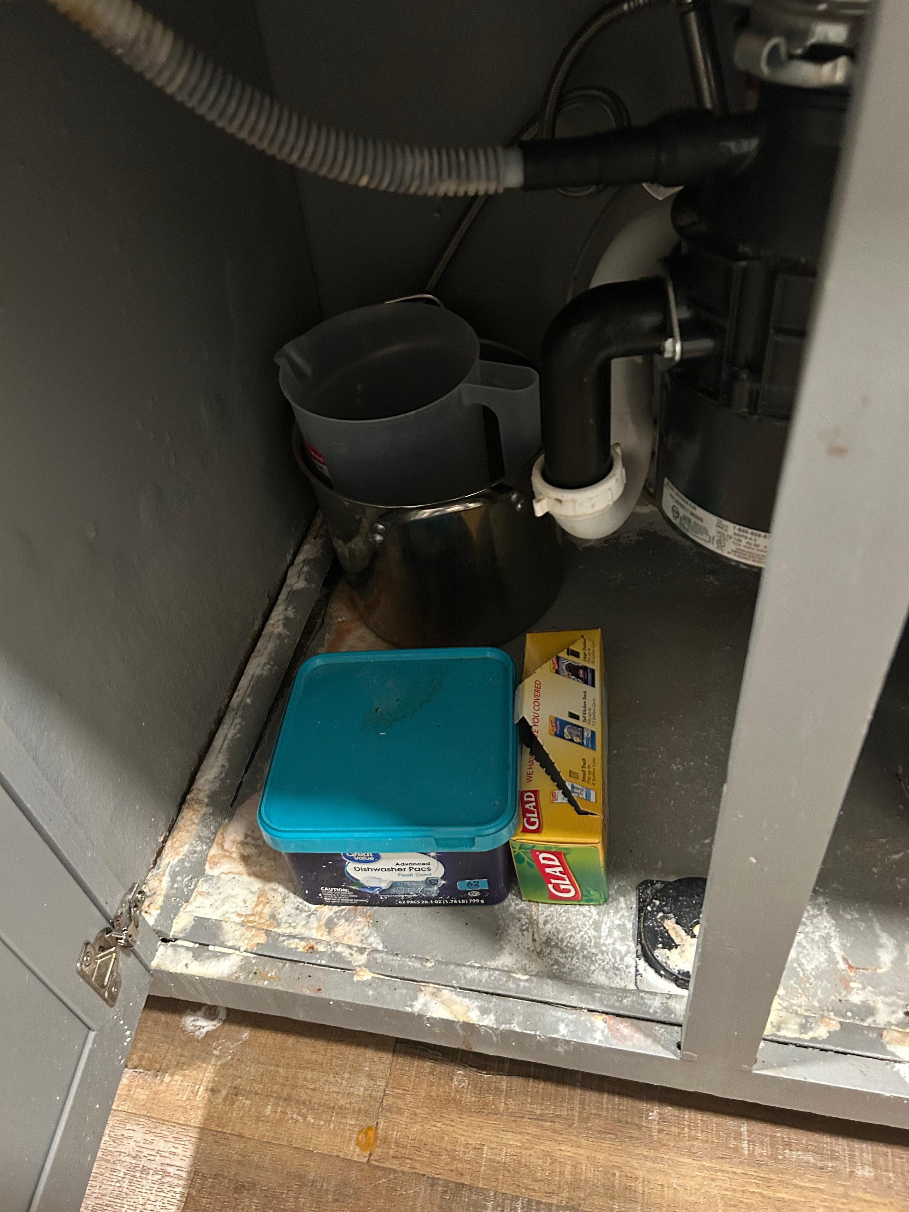 Under kitchen sink