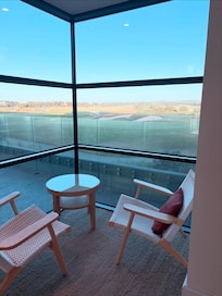 Lovely outlook to the golf course throughout the resort