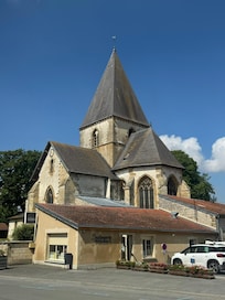 Directly opposite the Gite at the front