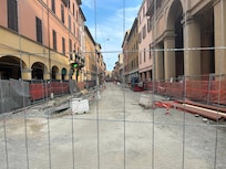 Here is a picture of the street outside of the apartment