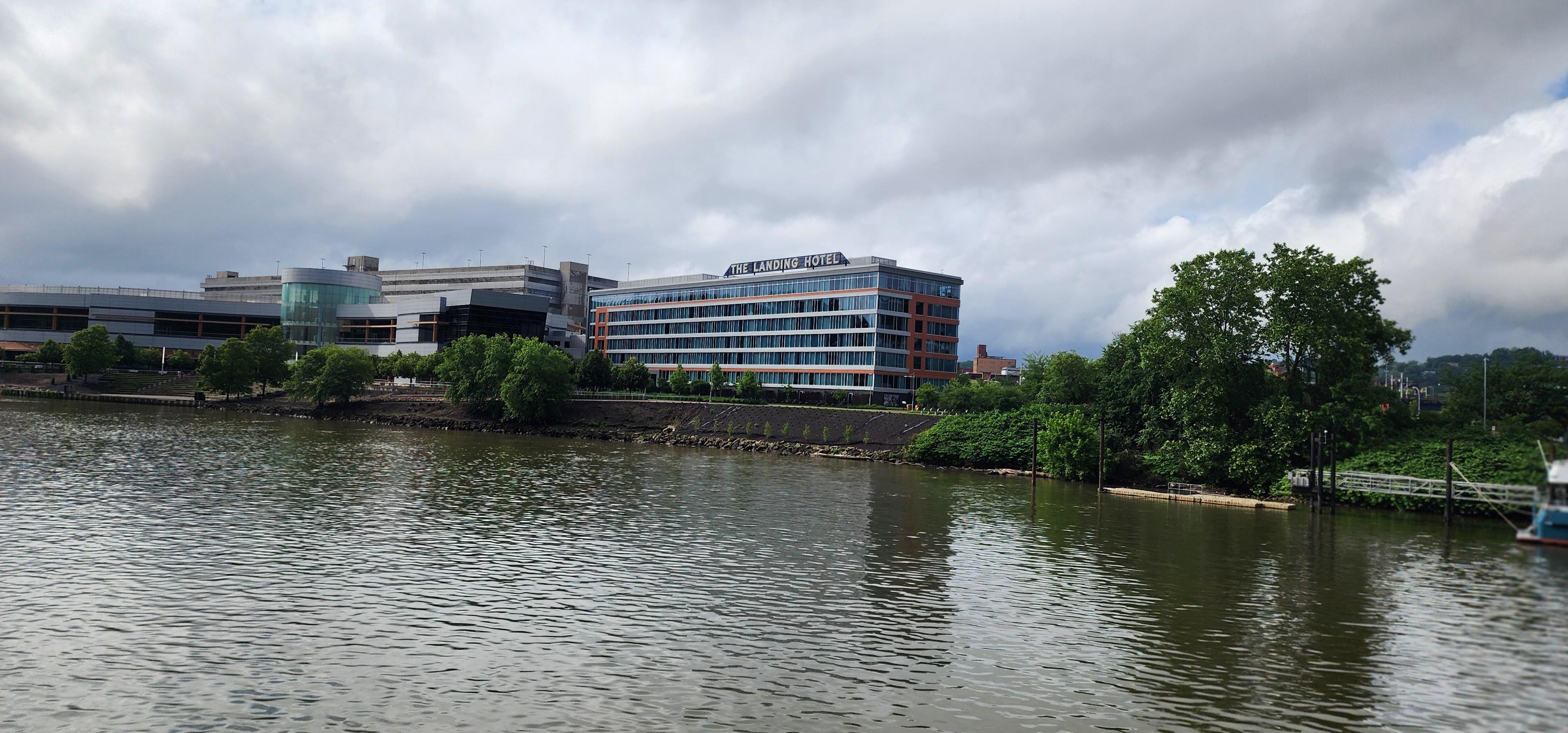 View from the clipper at the hotel from the river