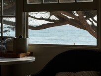 Views from another window in the hotel room.