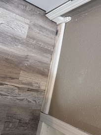 Downstairs water damaged