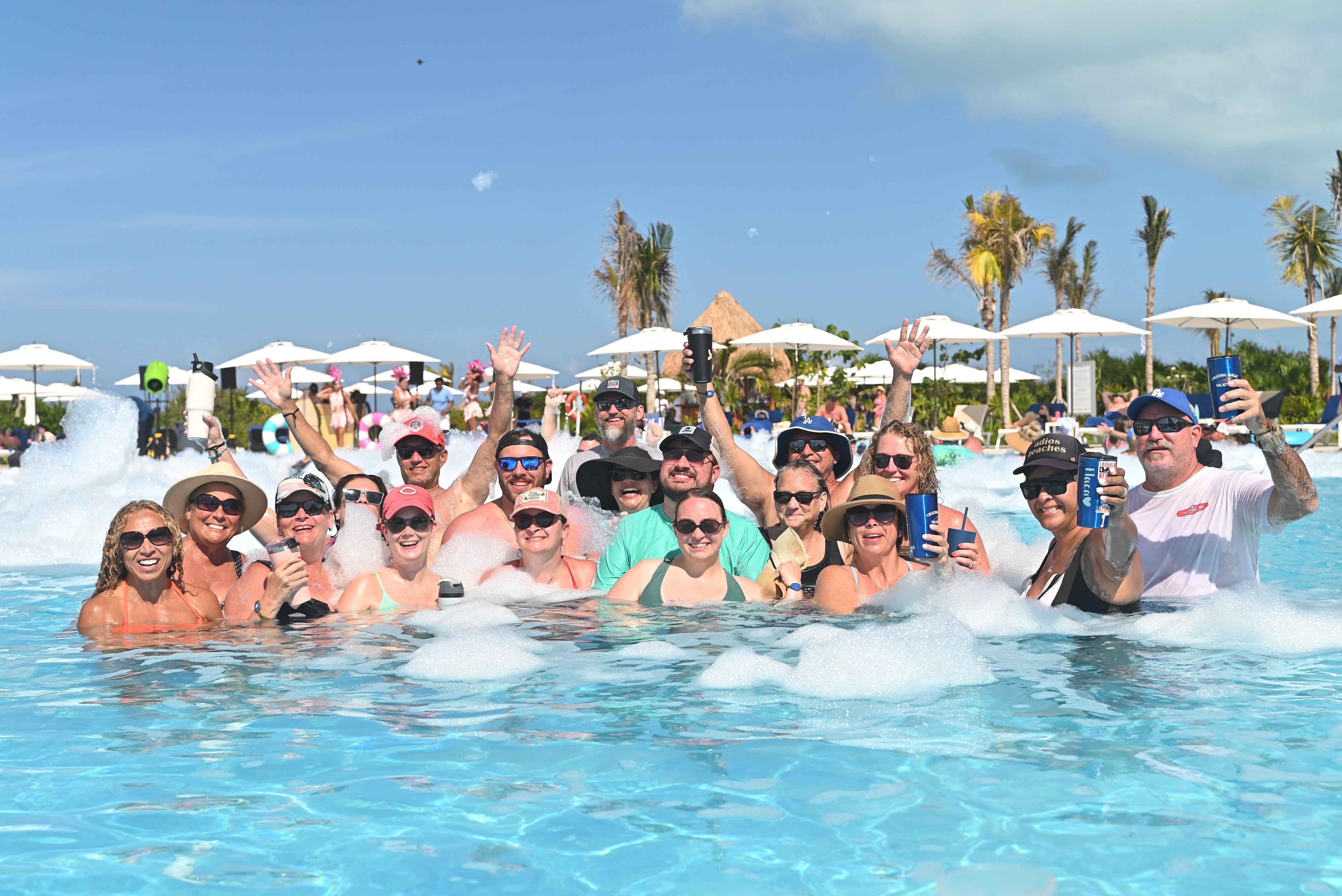 Foam party shenanigans 