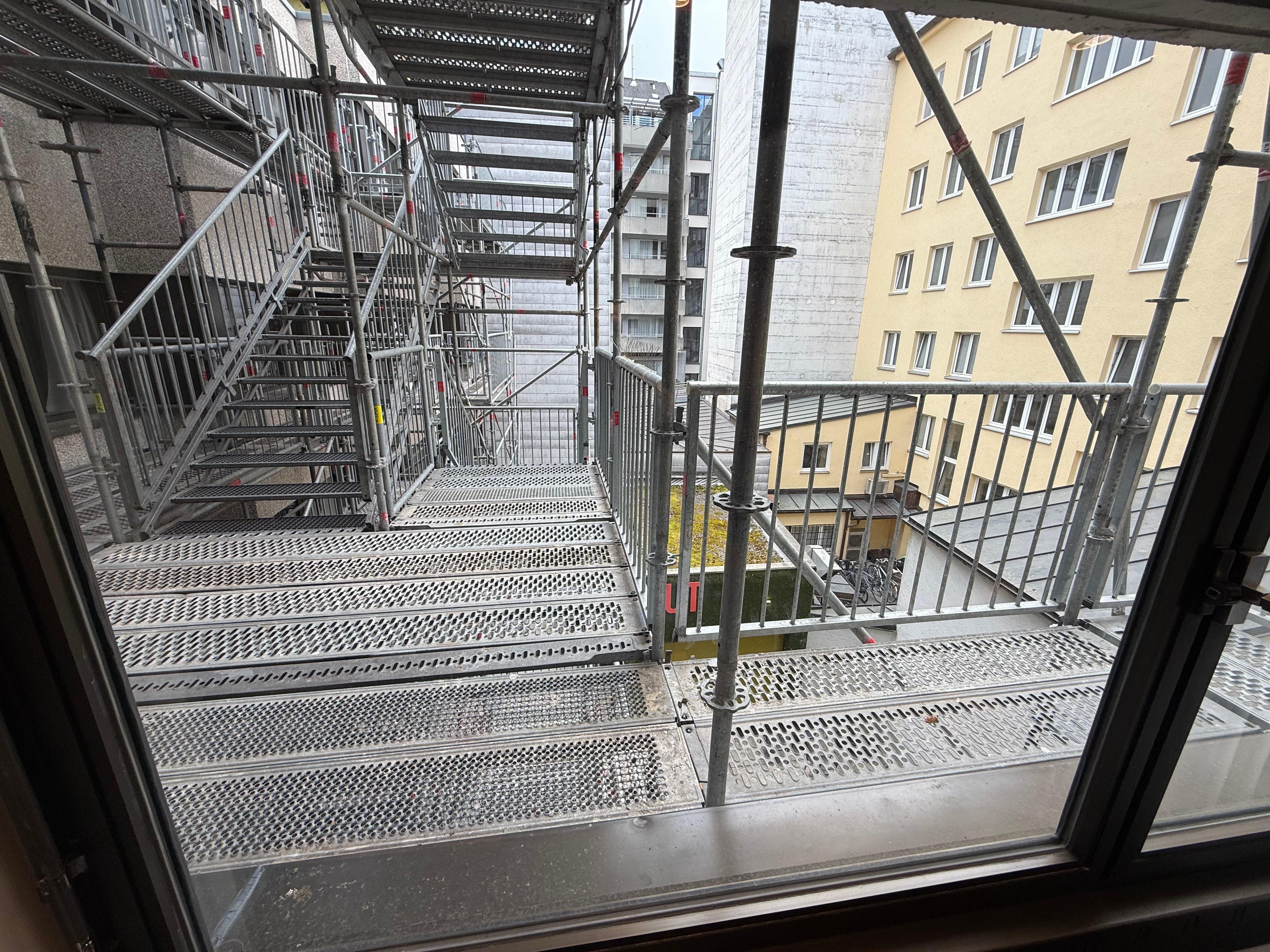 Our view out of the more expensive Courtyard View Double room!
