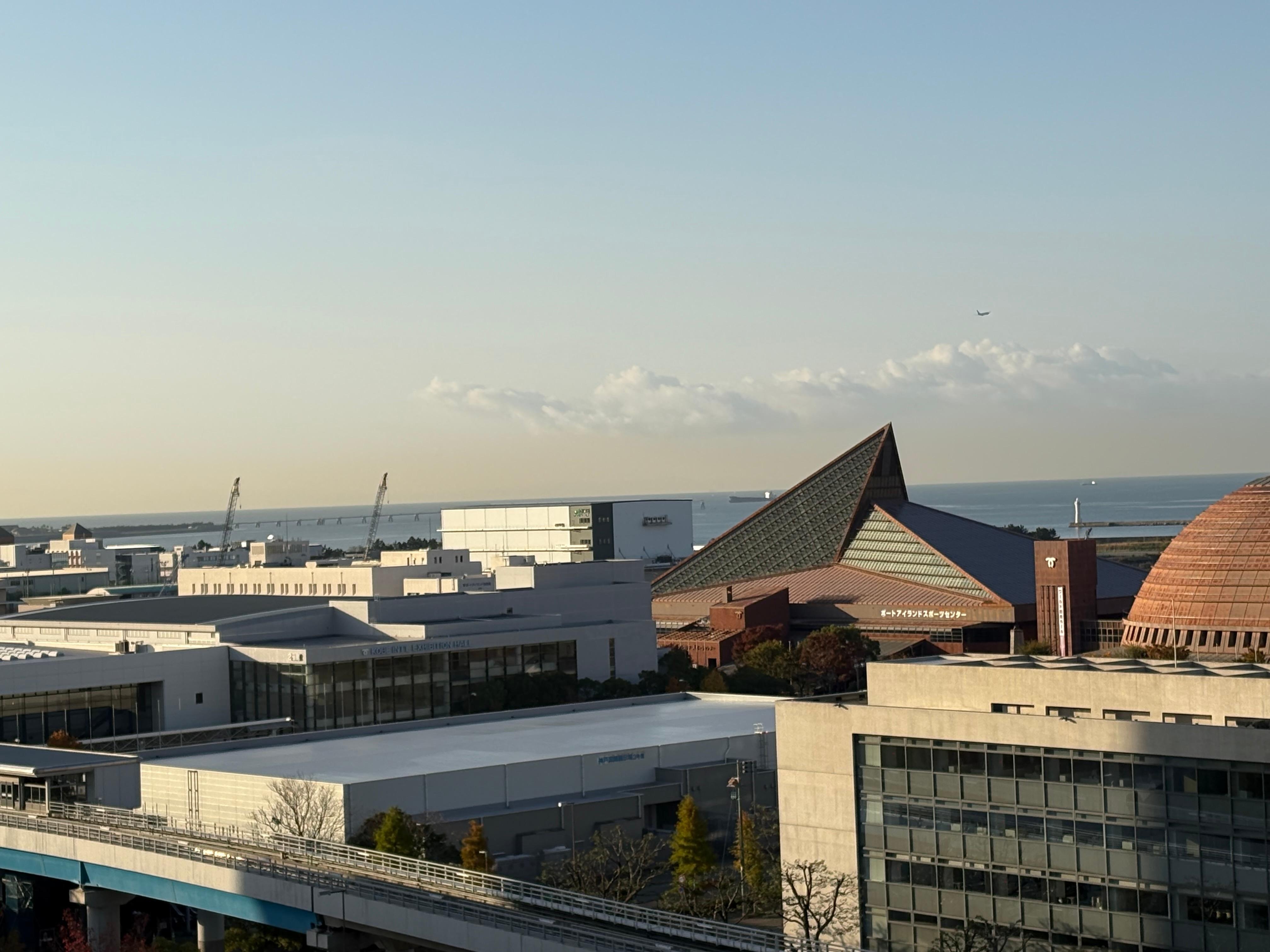 ホテルのお部屋からの景色です