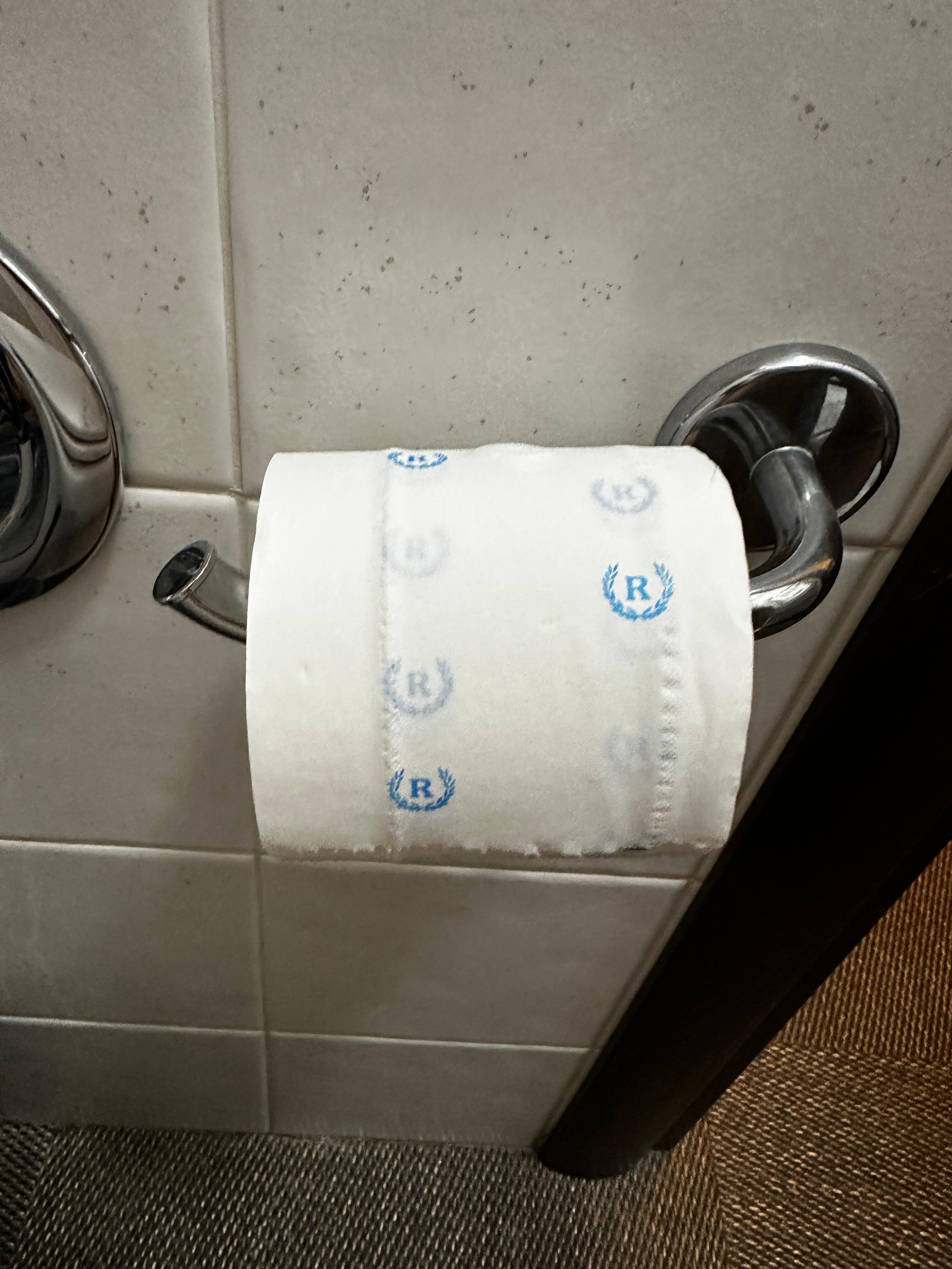 Monogramed toilet paper