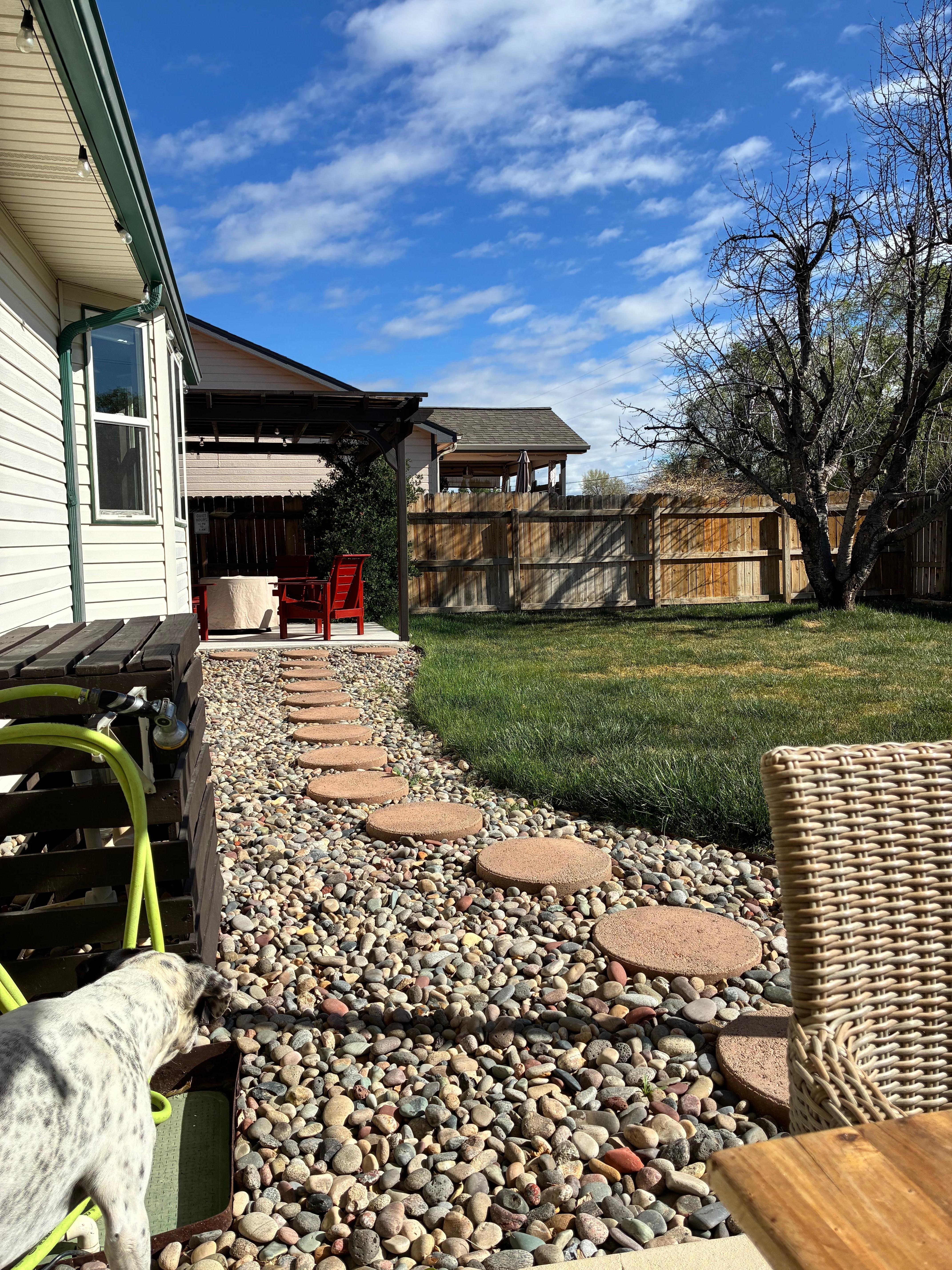 Path to hot tub 