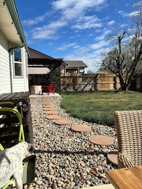 Path to hot tub