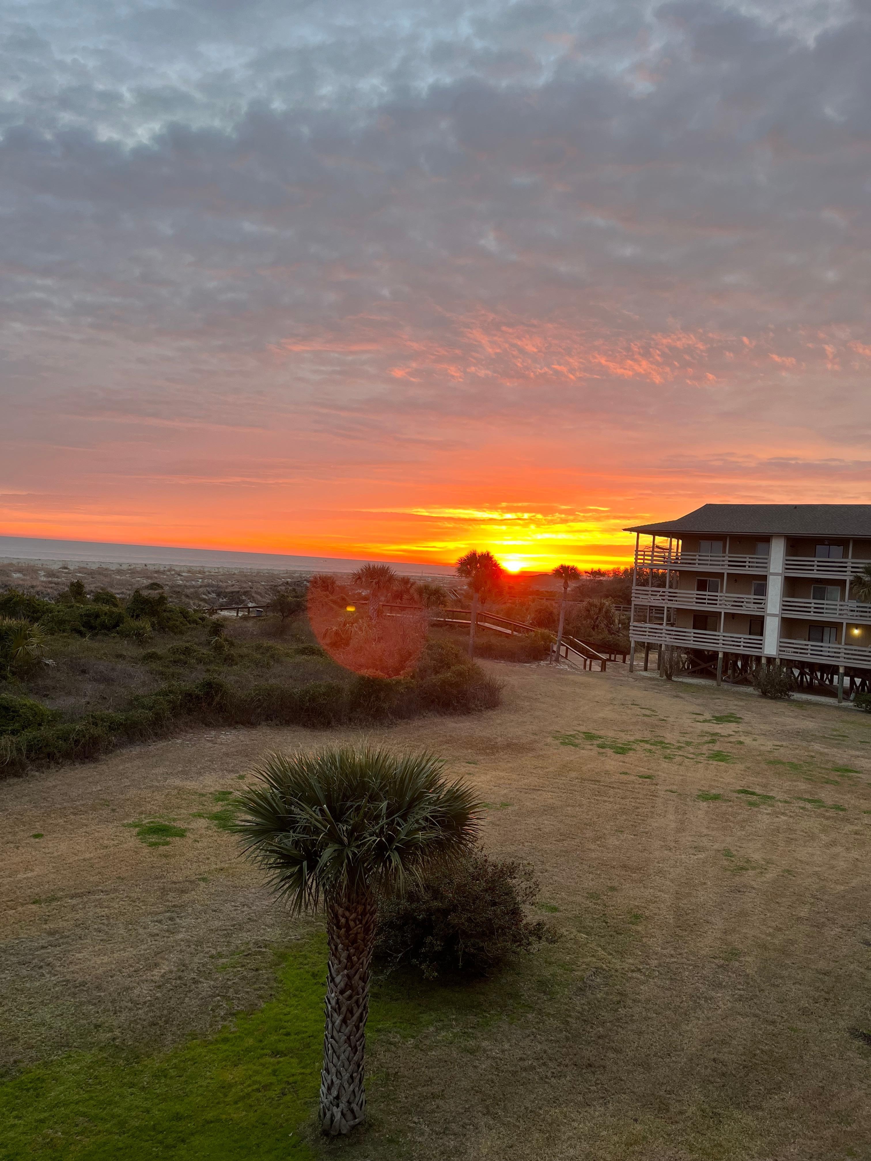 Sunrise from our deck 