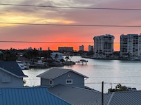 Sunrise from front door of unit