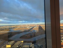 Windmills in front of our room.