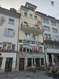 The Hotel from just next to the church
