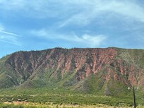 View from parking lot is stunning.
