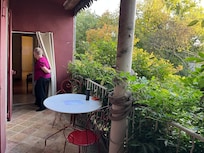 Private balcony.