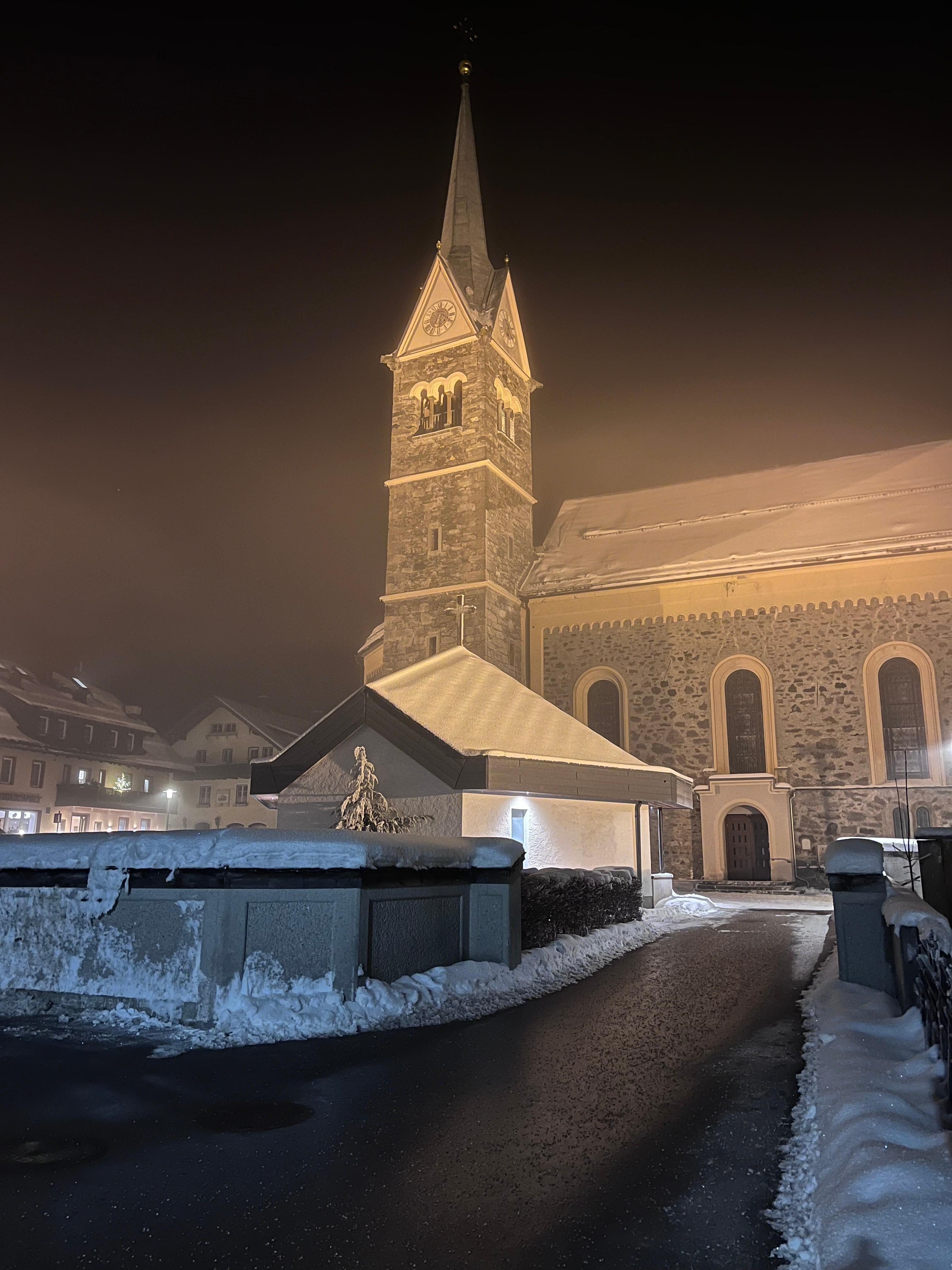 Church opposite house