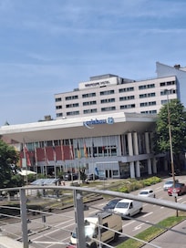 Hotel vom Stadtgarten aus