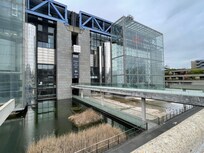 La Villette cinema and science museum in a huge park and art and culture complex.