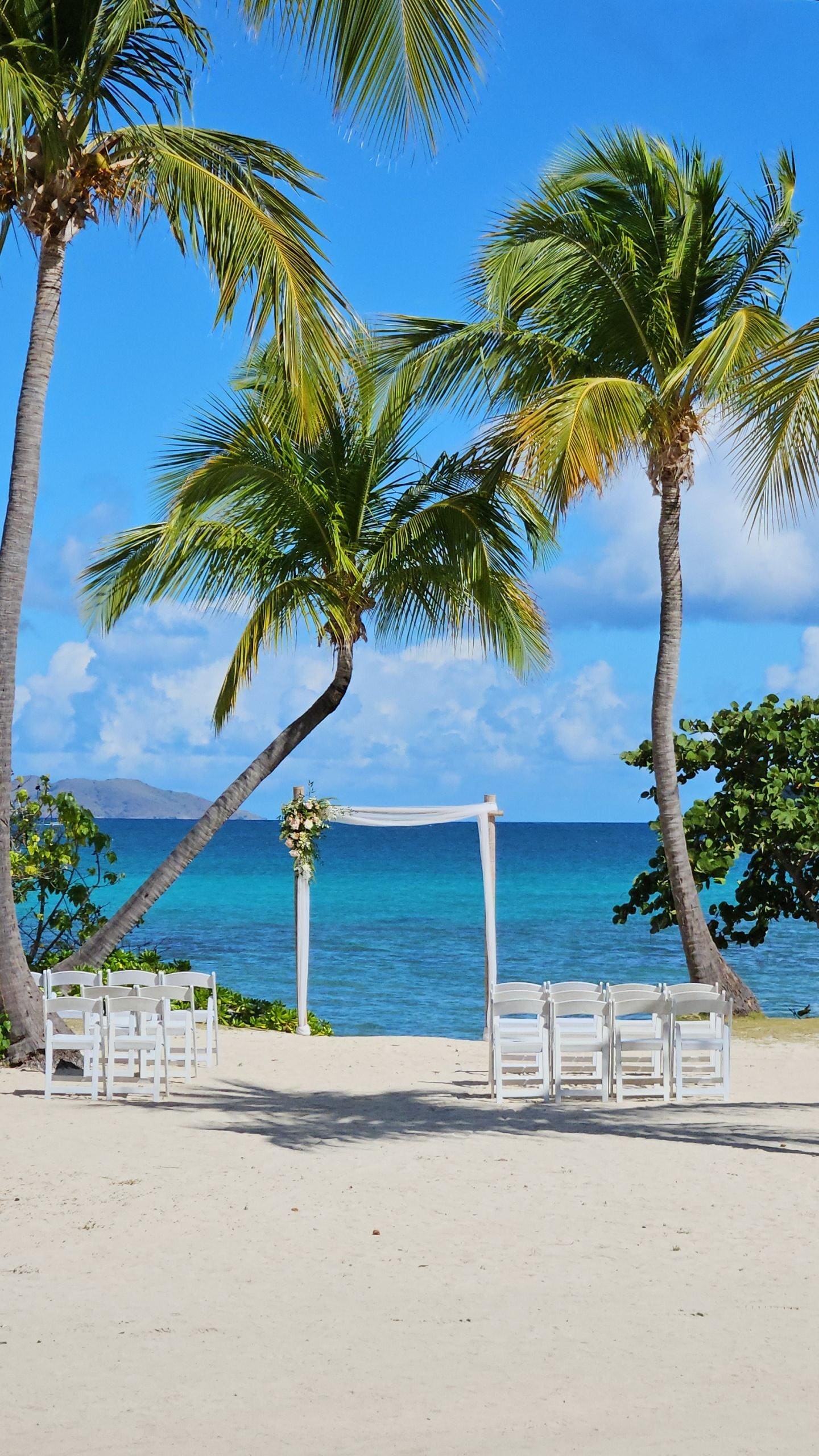 A wedding set straight out from condo.  