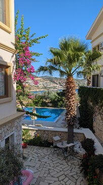 View from side balcony