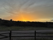 Morning view from trailer patio