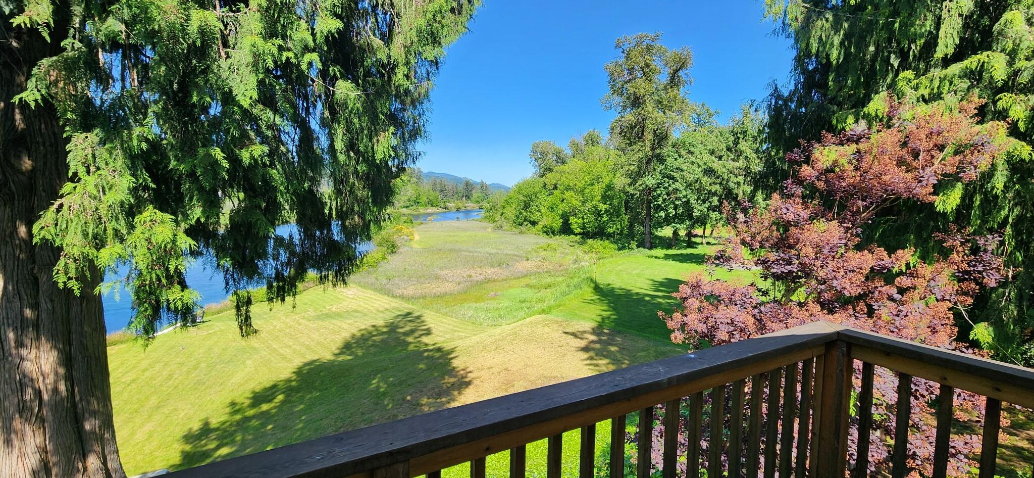 View from the balcony of the guest suite (where you'll stay)