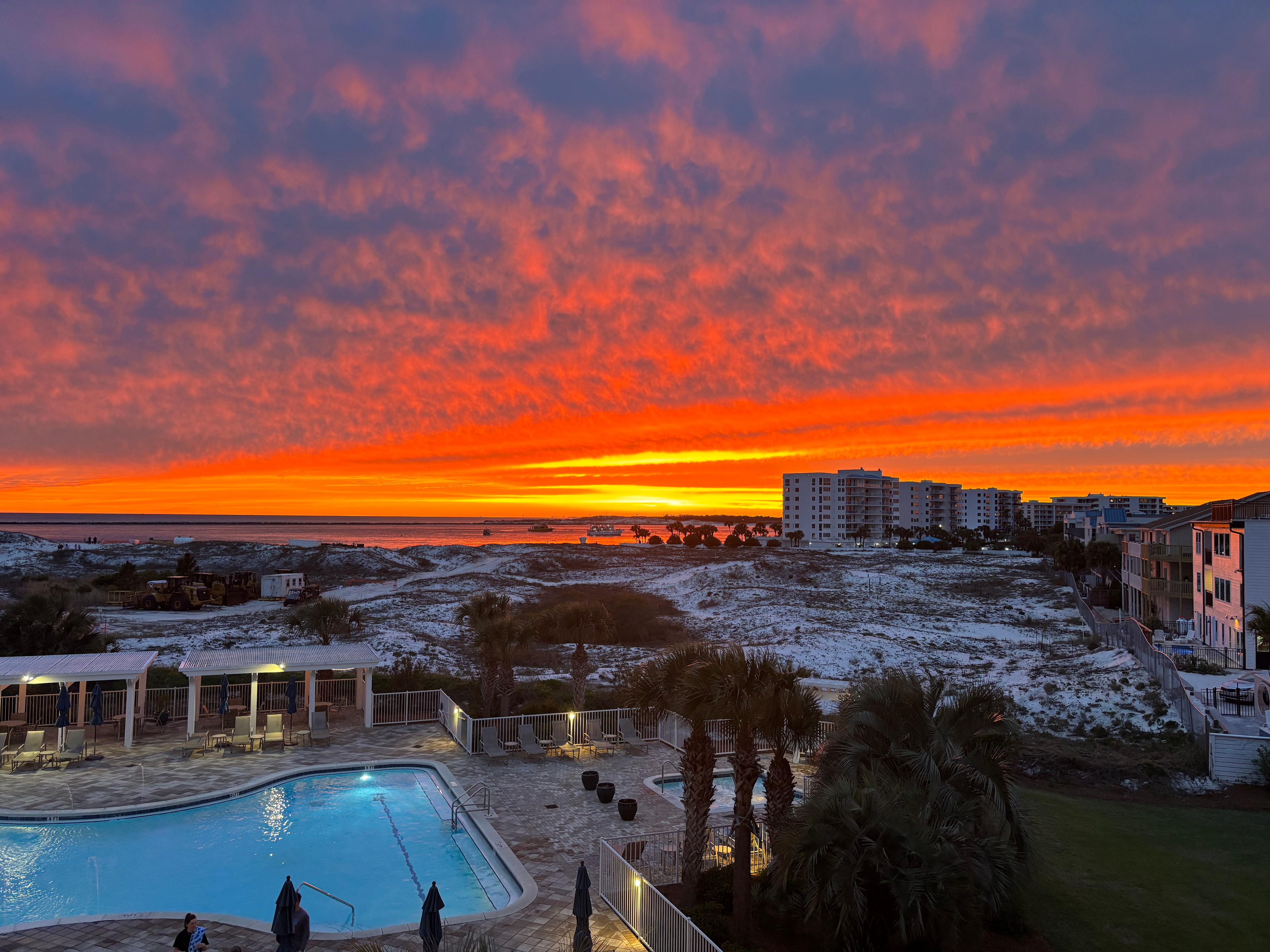 Sunset from balcony