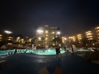 Pool at night