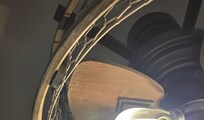 Ceiling fan in bedroom