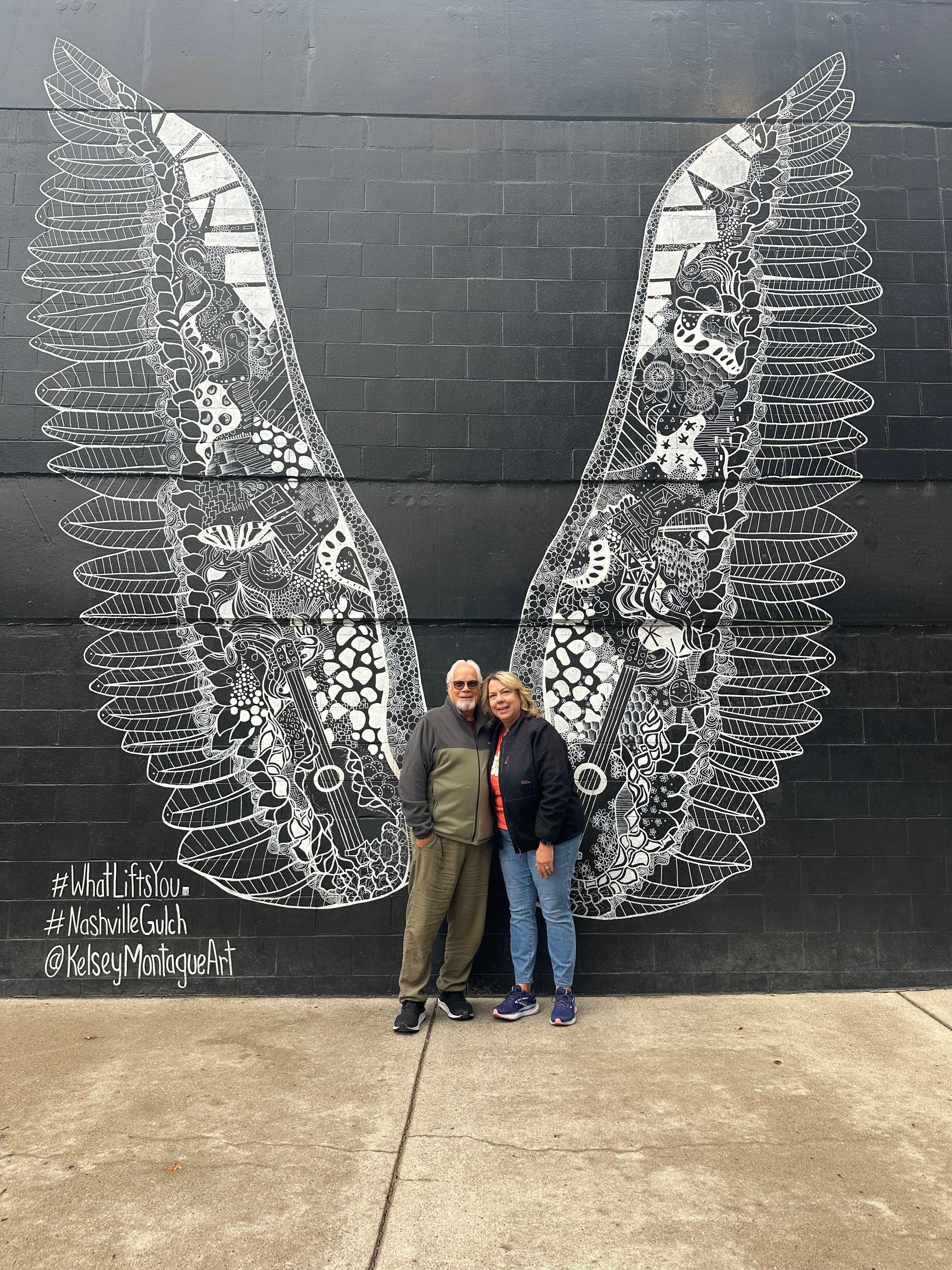 The Wings mural is a short walk away!