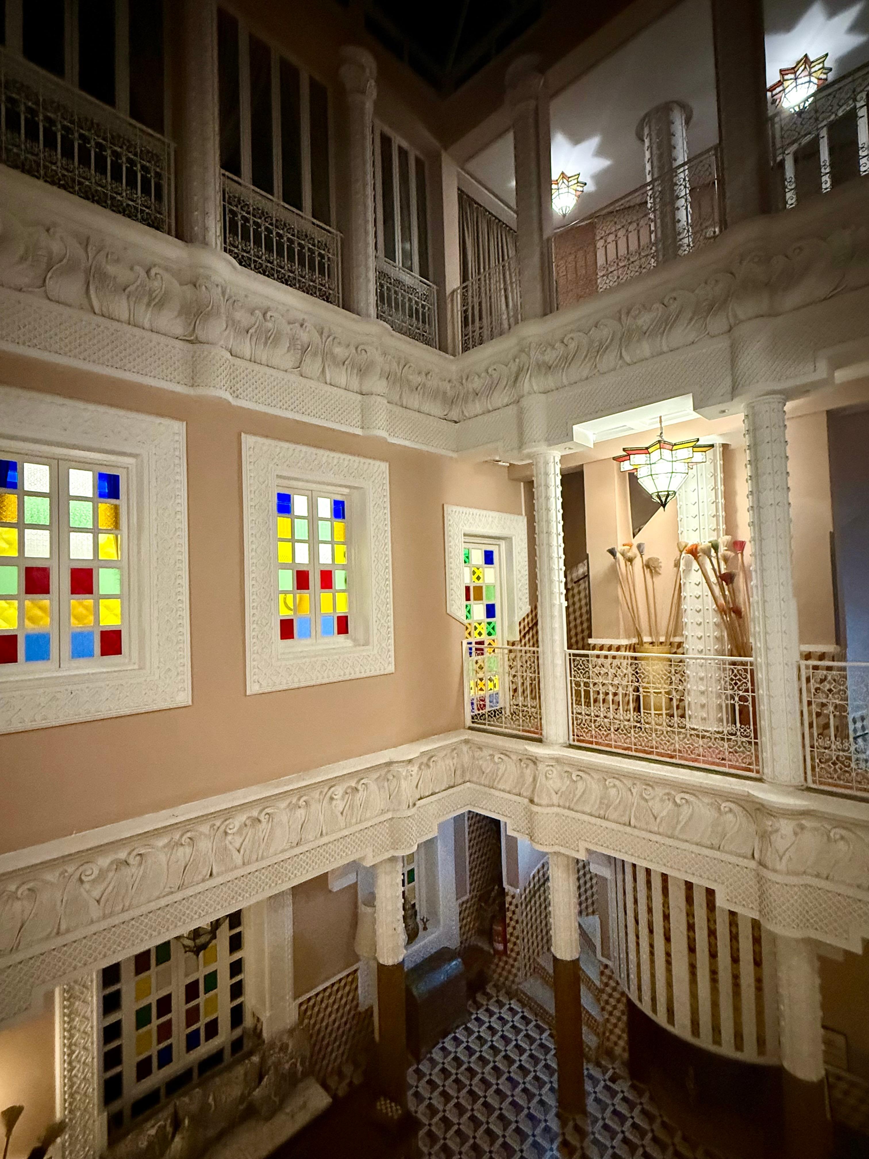 Looking down from the 2nd floor